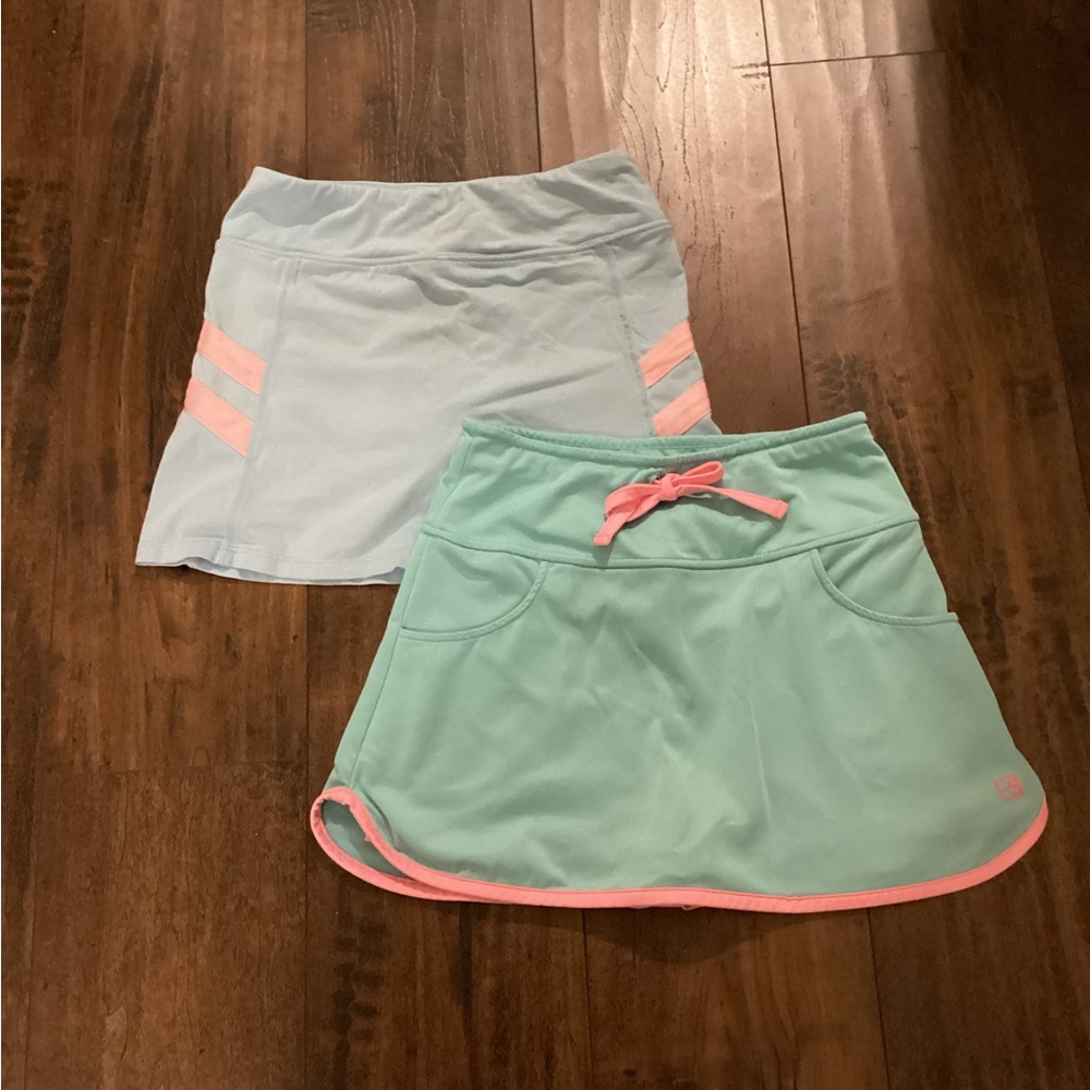 Stylish Light Blue and Mint Mini Skirt Set